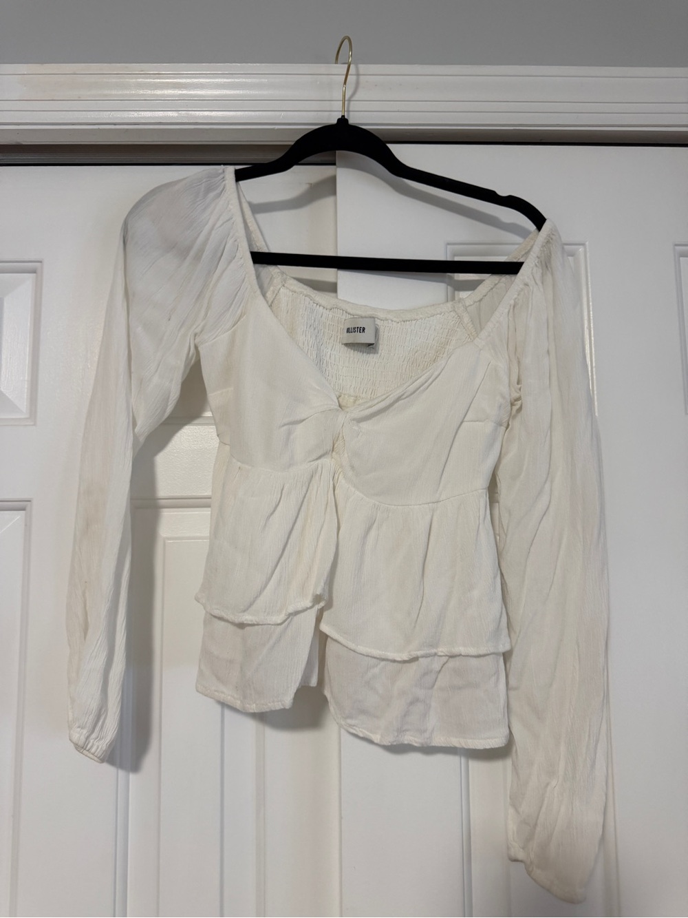 SALE 🇺🇸✨ Hollister Long Sleeve Babydoll Top
